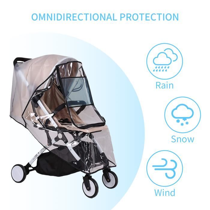 Protection pluie poussette UNIVERSEL XL - Ombrelle bébé - Achat & prix