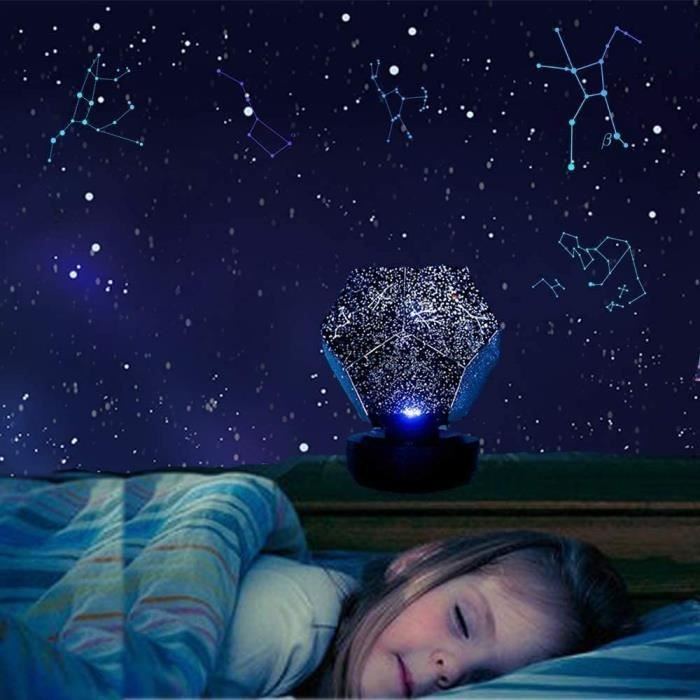 Lampe de Projection Starry Sky USB Projecteur Rechargeable Night  Constellation Galaxy 3D Lampe for Enfants (Color : Blue Light,[623] -  Cdiscount Puériculture & Eveil bébé