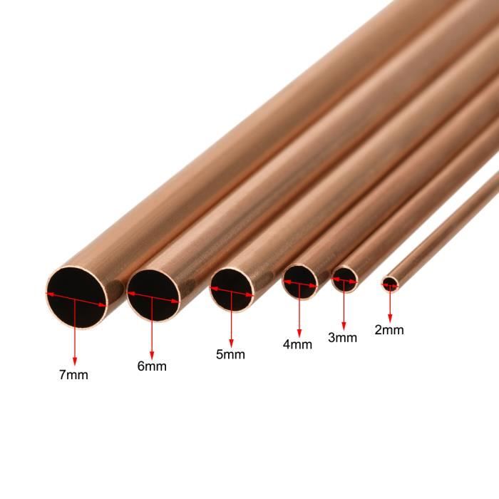 3 Tubes En Laiton Rond 4mm X 300mm - Pour Bricolage, Modélisme Et Projets Créatifs