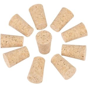 Lot De 4 Bouchons En Liège Coniques Taille #34 - Hauteur 3,7 Cm, Pour Pots Et Bricolage