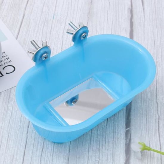 Baignoire Jouet Perroquet Douche Piscine Oiseau Baignoire Outil De Nettoyage Avec Miroir Inferieur Achat Vente Lingette Pour Animal Baignoire Jouet Perroquet D Cdiscount