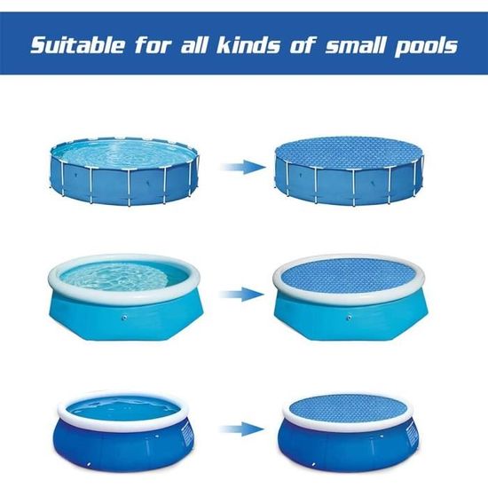 Bache A Bulle pour Piscine Ronde Rectangulaire, Bache Piscine Hivernage Ete Chauffante, Bache De