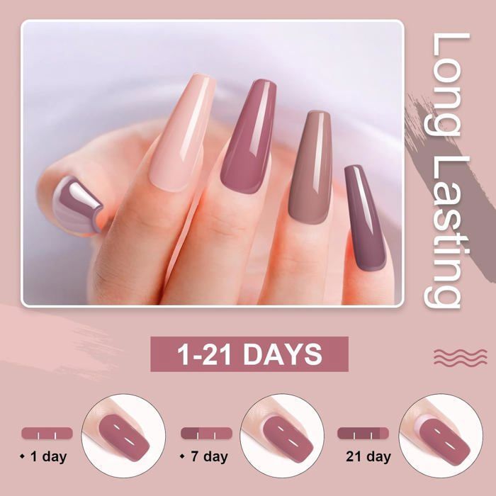 Semilac Set Shine With Me kit de vernis à ongles avec une lampe UV/LED
