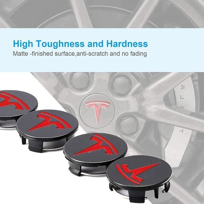 Centre de roues pour jantes avec logo Tesla