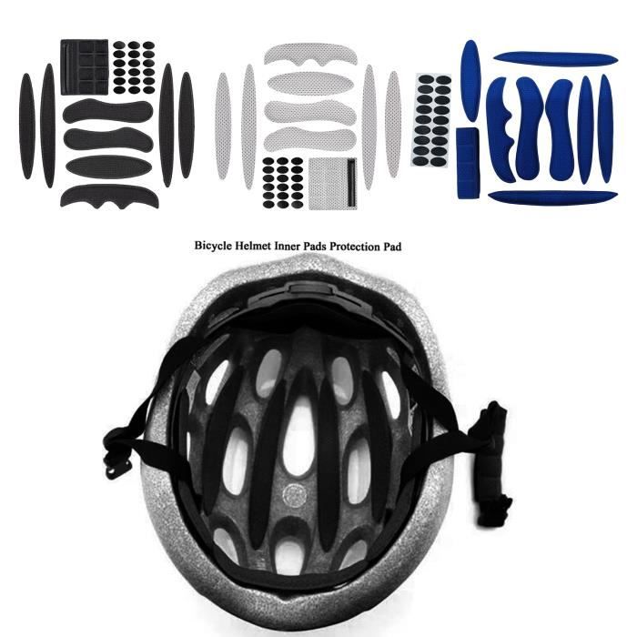 2 Sets De Mousses De Remplacement Pour Casque Vélo/moto - Coussinets Confort EVA - Noir Et Rouge - Universel
