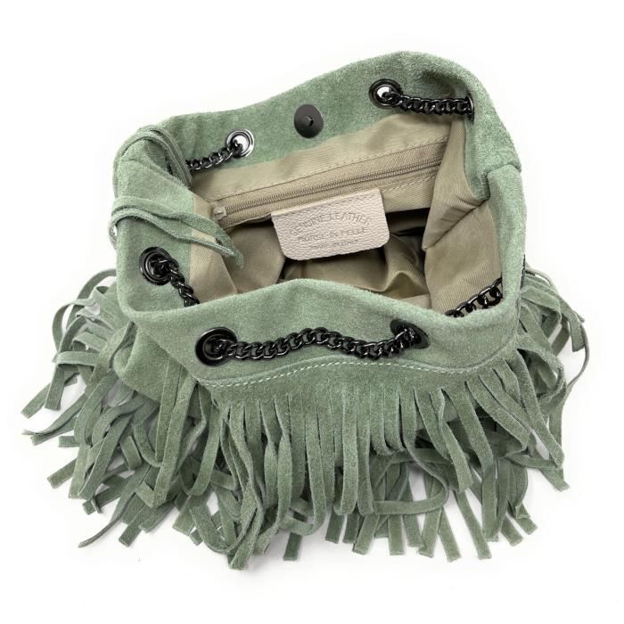 Sac hot sale nubuck vert