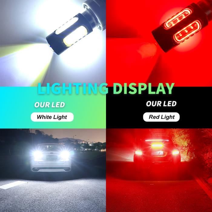 Ampoule LED pour clignotant de voiture T20, 2 pièces, pour