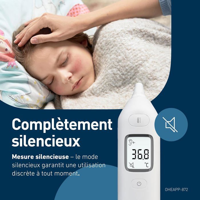 Citizen CTD711 Thermomètre 4-en-1 – Frontal, Auriculaire, Surface Et Pièce – Mesure En 1 Sec – Pour Bébés, Enfants Et Adultes