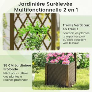 2pcs Treillis Pour Plantes En Acrylique En Forme De U