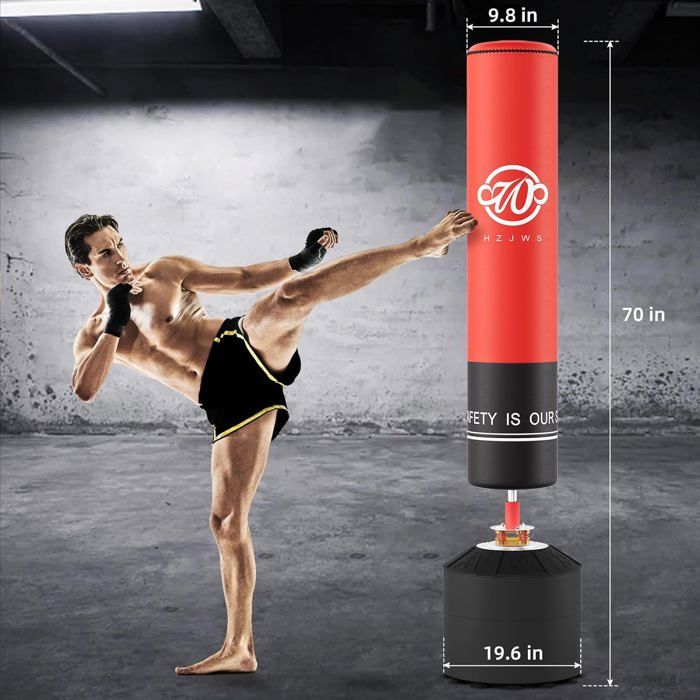 Sac De Frappe Autonome RORALA – Hauteur 178 Cm, Avec Gants De 340 G, Adapté 120-180 Cm, Charge Max 115 Kg