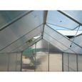 Serre de jardin structure en aluminium avec montants profilés 6.03 m²-7