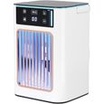 climatiseur mobile sans évacuation,conditionné USB 3 vitesses 7 LED,pulvérisation,maison, bureau, dortoir,Mini climatiseur(Blanc)