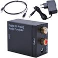 audio convertisseur  adaptateur UE Optique Numérique Coaxial Signal analogique RCA-0