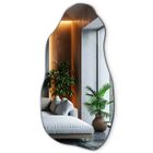 TULUP Miroir mural haut de gamme décoratif, parfait pour salle de bain, chambre et couloir - 50 cm x 100 cm