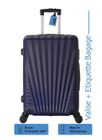 Valise Moyenne 65cm - ADC - Rigide - 4 Roues 360° - 30kg - 65L - Bleu