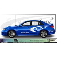 subaru team - BLANC - Kit Complet  - voiture Sticker Autocollant