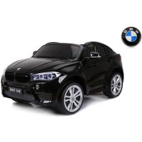 BMW X6 M Electric Ride on Car, Black, Two seats in leather, Original Licenced, Battery Powered, Opening Doors, electric brake, 2x En