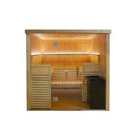 Cabine de sauna - Harvia - 206 x 203,3 x 202 cm - 3 ou 4 personnes - Poêle Vega 8 kW