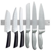 Izrielar Porte-couteau magnétique bar couteau pour ustensiles de cuisine Barre à Couteaux Aimantée de 4cm 3x REPOSE COUVERTS