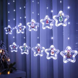 DÉCORATION LUMINEUSE Guirlande Lumineuse Noël Étoiles avec Figurine, 3M