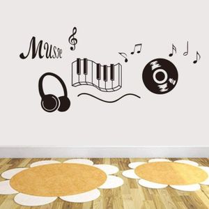 Sticker mural chambre musique notes - TenStickers