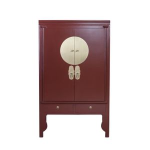 ATARA - Armoire d'entrée avec grand miroir - 180x50x35 cm - Deux