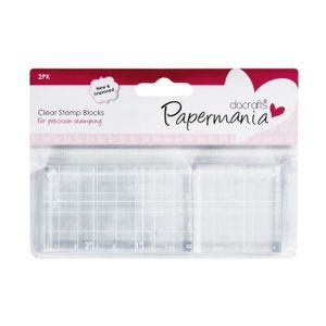 Luckkyme Lot De 6 Blocs De Tampons En Acrylique Transparent Avec