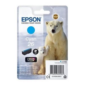 CARTOUCHE IMPRIMANTE EPSON 26 Cartouche d'encre Cyan originale Epson