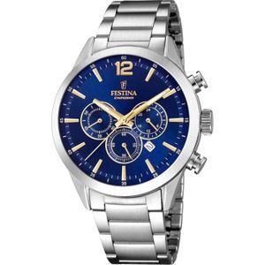 MONTRE Montre Homme Festina - F20343/2 - Chronographe - Cadran bleu - Bracelet Acier Inoxydable