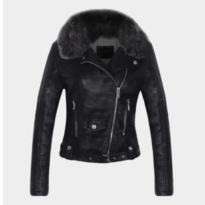 Manteau YVES SALOMON En Cuir Et Fourrure - Taille 42, Noir, Long - Occasion Très Bon état