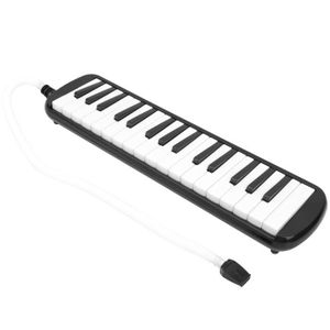 PIANO Pwshymi Mélodica pour enfants IRIN Mélodica Instrument de Musique à Vent à 32 Touches pour Pratique de instruments piano Rouge Noir