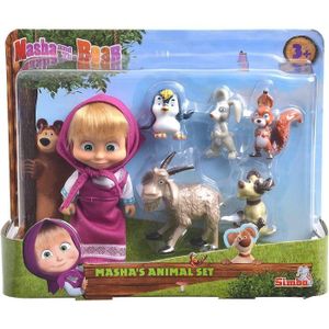 Lot de 10 figurines Masha et ours (3-7 cm) 