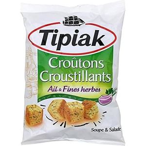 CROÛTON POTAGE LOT DE 5 - TIPIAK - Croûtons Croustillants Ails et Fines herbes - paquet de 100 g