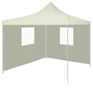 TONNELLE - BARNUM Tente de réception pliable - VIDAXL - 2x2 m Acier 
