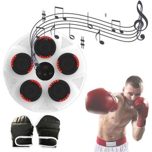 SAC DE FRAPPE Machine De Boxe Musicale avec LumièRes LED Et Musique Bluetooth Music Boxing Training Machine pour Soulager Le A525