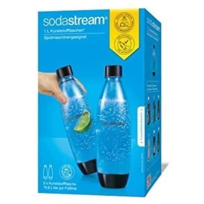 Bouteille pour machine à soda SODASTREAM MOB - Set de 3 bouteilles 0.5L  noir, bleu, rose - Cdiscount Electroménager
