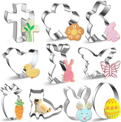 Lot de 8 emporte-pièces en plastique motif animaux de la ferme - Moule à biscuits amusant sur le thème des animaux de la ferme (type B