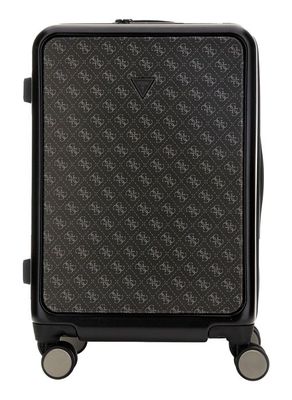Trolley Cabine GUESS Verona – Valise Rigide Polycarbonate, 30-39L, Gris Foncé/noir