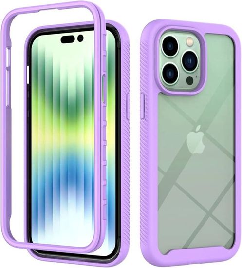 Coque Hybride Anti-Choc Pour IPhone 14/13/12/11 / Pro / Pro Max - Aimanté - Noire Mat - Neuf Avec Pochette