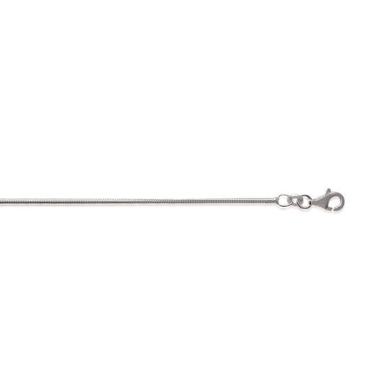 Chaîne De Cou En Argent – Maille Serpent 60 Cm – Sans Marque – NEUVE Sans Boîte