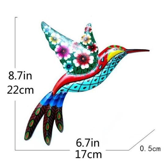 Décoration Murale Gecko Lézard En Métal Coloré - Sculpture Art Mur Intérieur Extérieur Vert