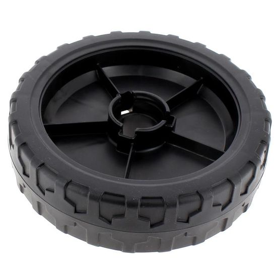 Roue De Rechange Robuste Pour Tondeuse - Lot De 2 Roulettes Caoutchouc Avec Tige 8mm