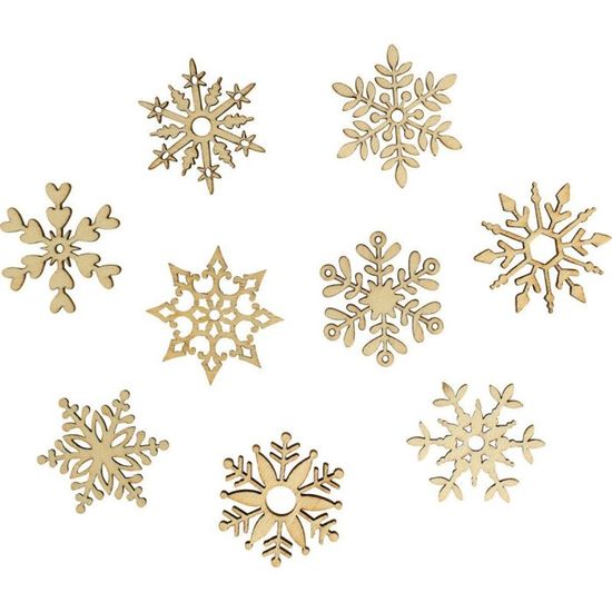 Embellissements En Bois Rayher «Voilier» - Lot De 9 Autocollants Pour Scrapbooking Et Décoration