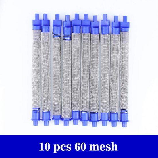 10 Filtres Pour Pistolet Airless Graco, 60 Mesh - Compatibles Contractor II, 270ES, 190ES, 210ES - En Métal, Neufs