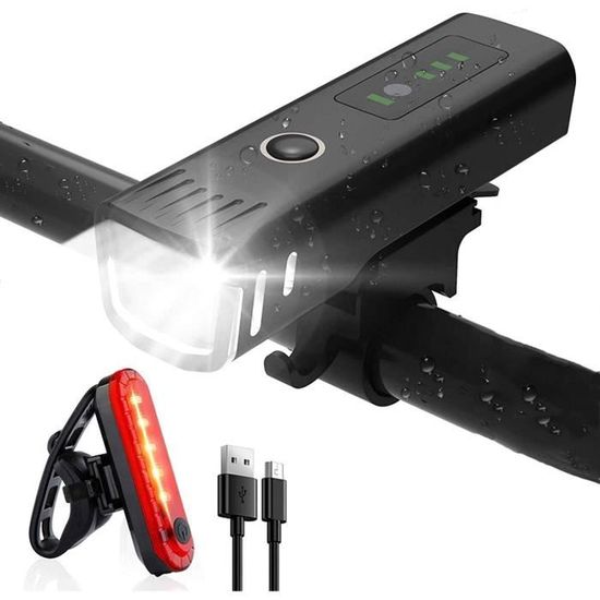 Phare De Vélo Ultra Lumineux - 6 Modes D'éclairage - Étanche IPX4 - Aluminium Robuste - Pour Conduite De Nuit Et Sécurité
