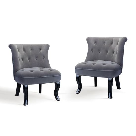 Fauteuil De Salon HULALA HOME - Rembourré, Dossier Tonneau, Design élégant Pour Salon Ou Chambre