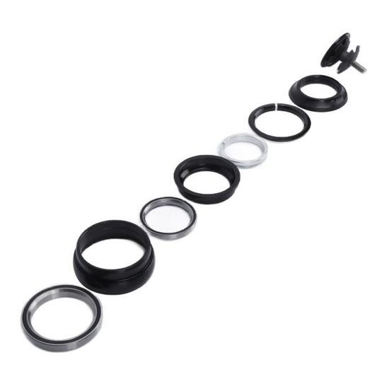 Casque De Direction Vélo 34mm - Alliage Aluminium, Pour Fourche Droite 28,6 Mm, Noir Ou Rouge - 11
