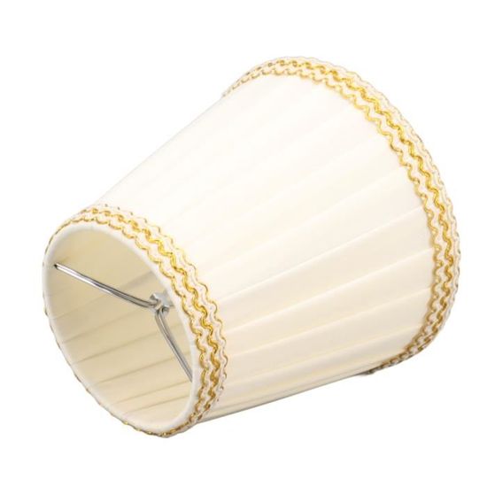 DULEE 2 Pack Clip On Abat-Jour Fait Main Petit Tissu Abat-Jour de Lampe en Tissu Pour Lustre