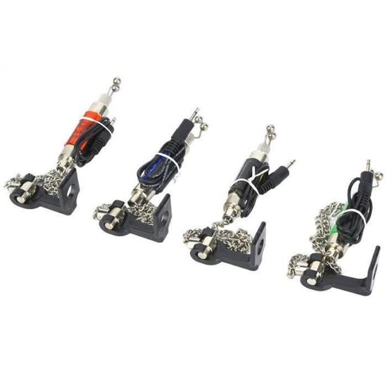 Lot De 4 Alarmes De Pêche électroniques Sensibles, Avec Indicateur De Touche Et Sonnette Dalerte Avec Lumieres Led~p157983187