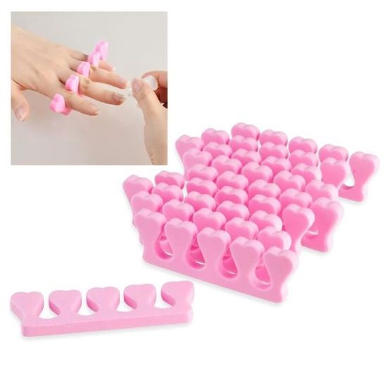 Séparateur D'orteils En Silicone, Outils D'art Des Ongles, Pédicure, Peinture, Aide, Bricolage, Fleur, Diamant, Perle, 8 Pièces
